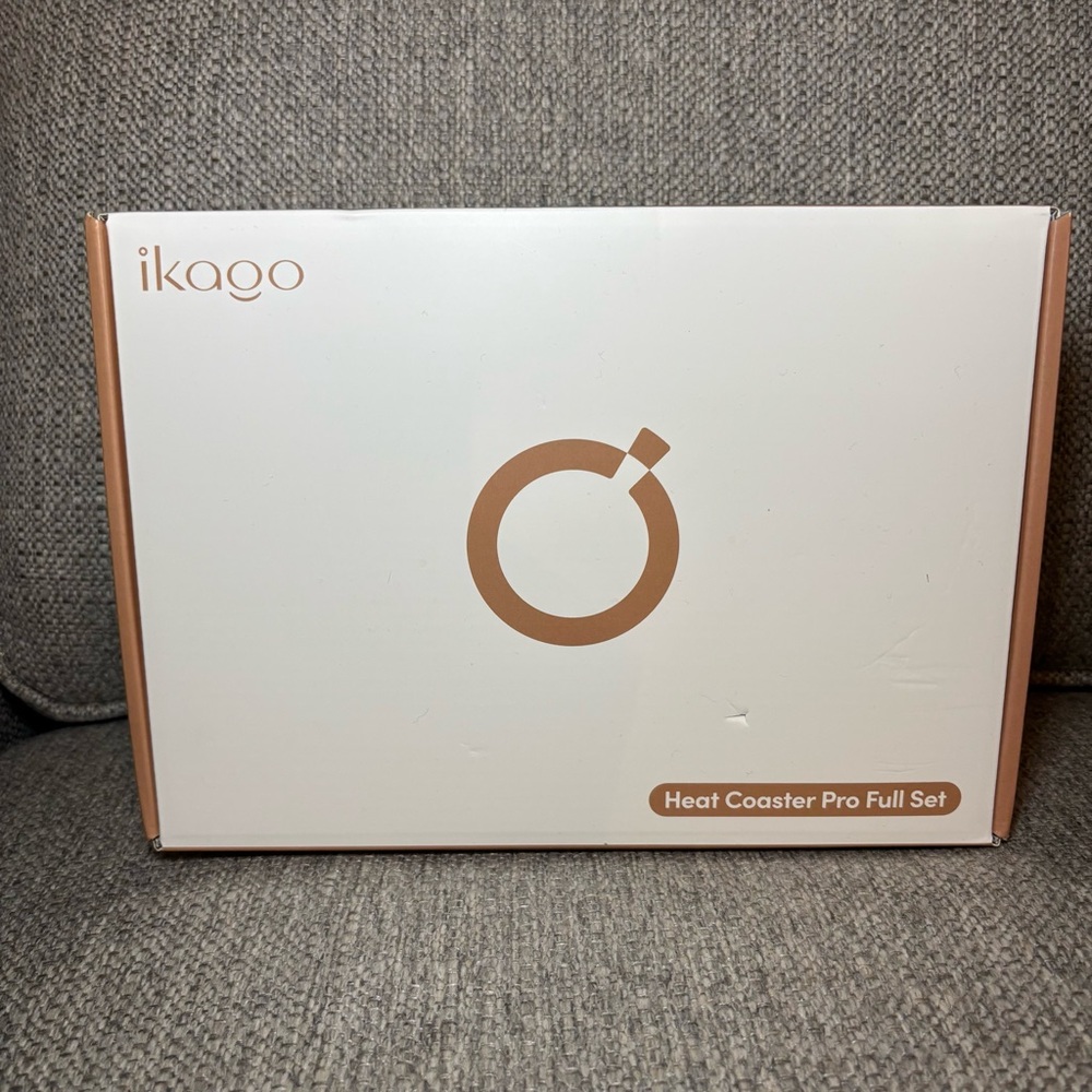 iKago Heat Coaster Pro Coffee Mug Warmer Set, Smart Heated Mug, Black, 15oz, New - Picture 3 of 5